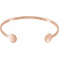 Engravable Cuff Bracelet in 14k rose gold