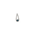 Cultured Black Akoya Pearl & 1/2 CTW Natural Diamond Pendant in 14k white gold