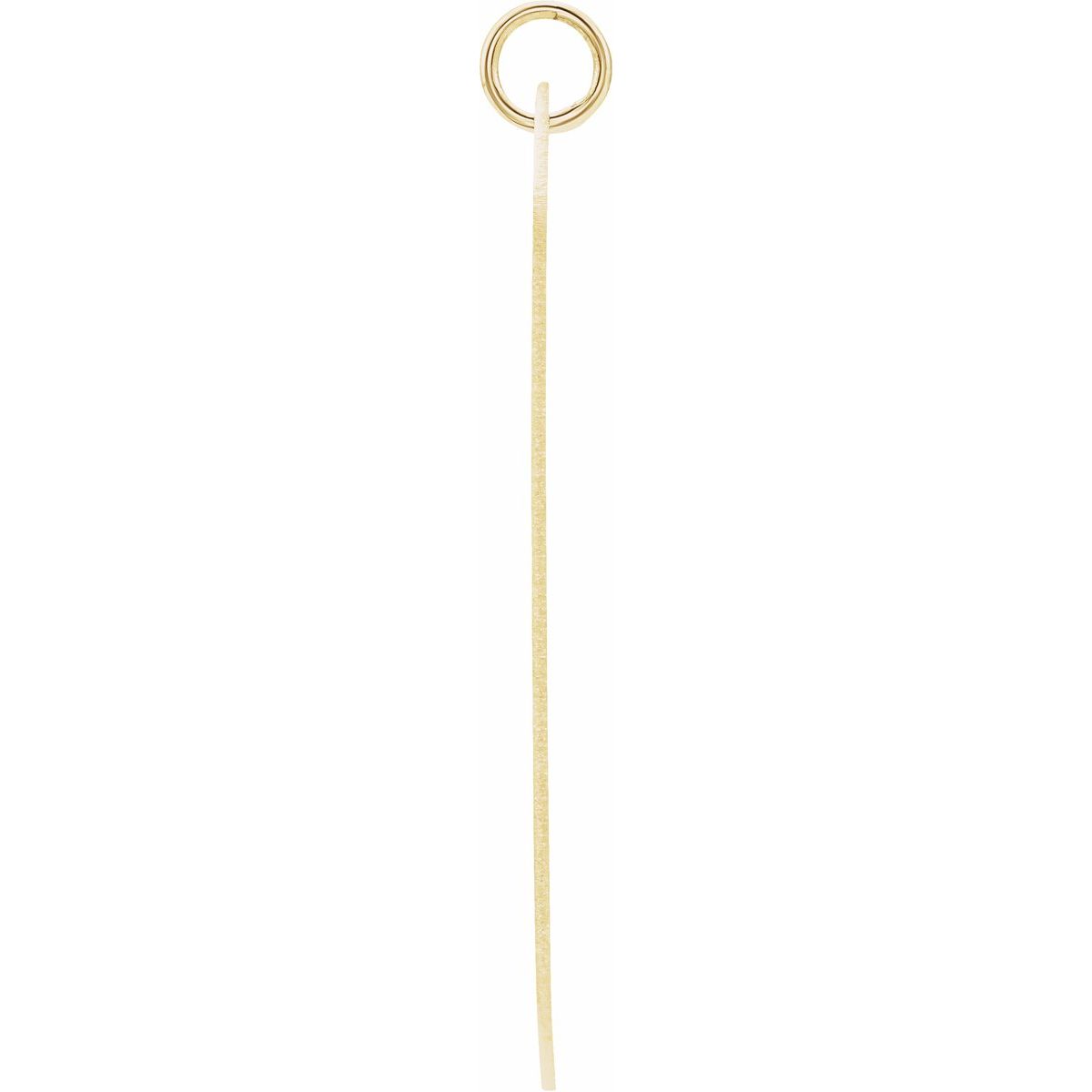 Engravable Dog Tag Pendant in 14k yellow gold