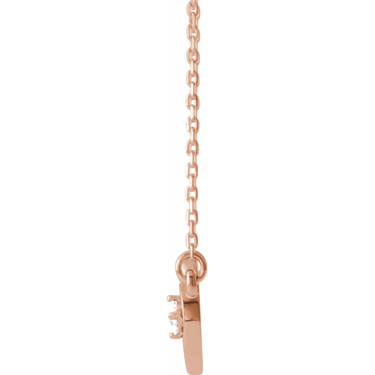 1/10 CTW Natural Diamond Infinity-Inspired Heart Necklace in 14k rose gold