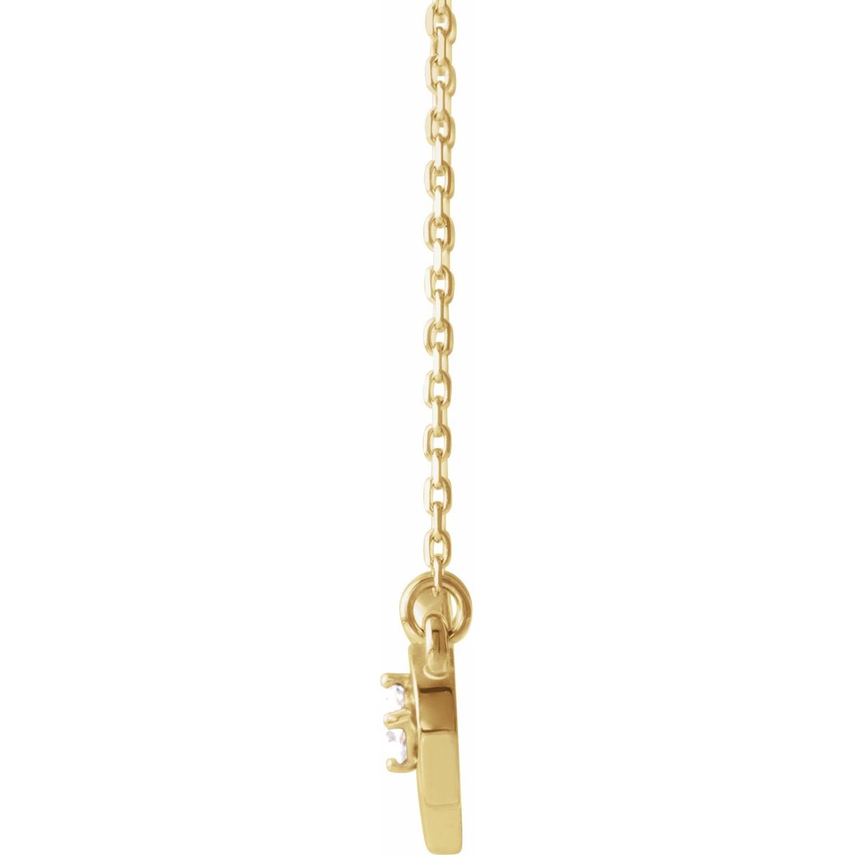 1/10 CTW Natural Diamond Infinity-Inspired Heart Necklace in 14k yellow gold