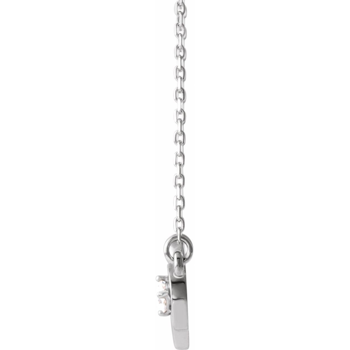 1/10 CTW Natural Diamond Infinity-Inspired Heart Necklace in 14k white gold