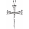 Nail Design Cross Pendant