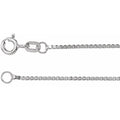 1.2 mm Box Chain in 14k white gold