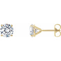 1 1/2 CTW Lab-Grown Diamond 4-Prong Stud Earrings in 14k yellow gold
