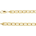 6 mm Curbed Anchor 8 1/2 " Chain in 14k yellow gold