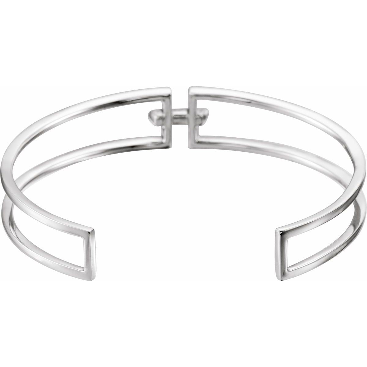 3/4 CTW Natural Diamond Cuff Bracelet in 14k white gold