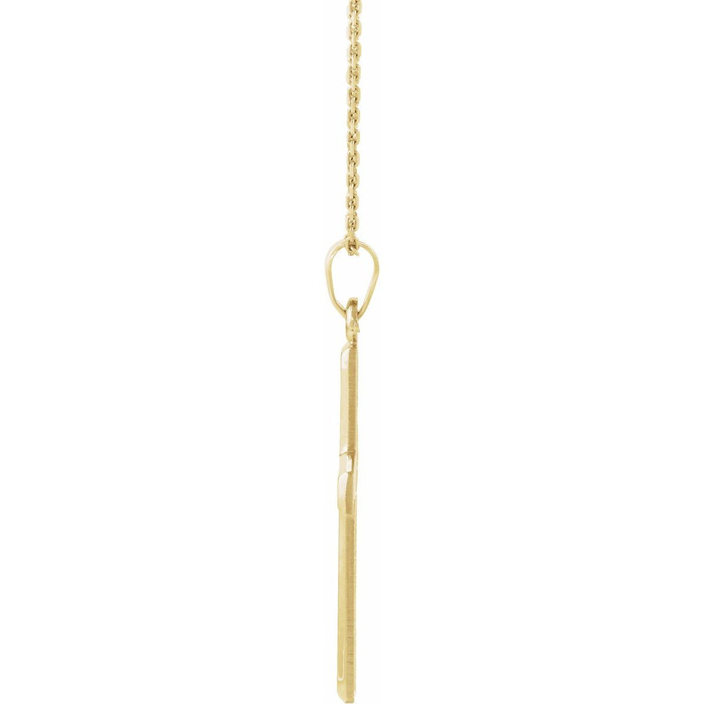 Cross Necklace in 14k yellow gold