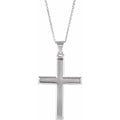 Cross Necklace in 14k white gold