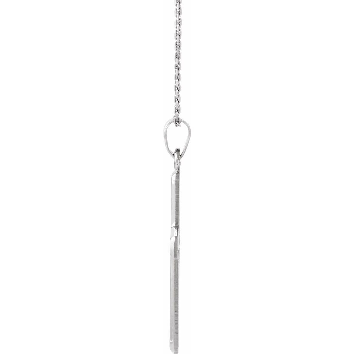 Cross Necklace in 14k white gold
