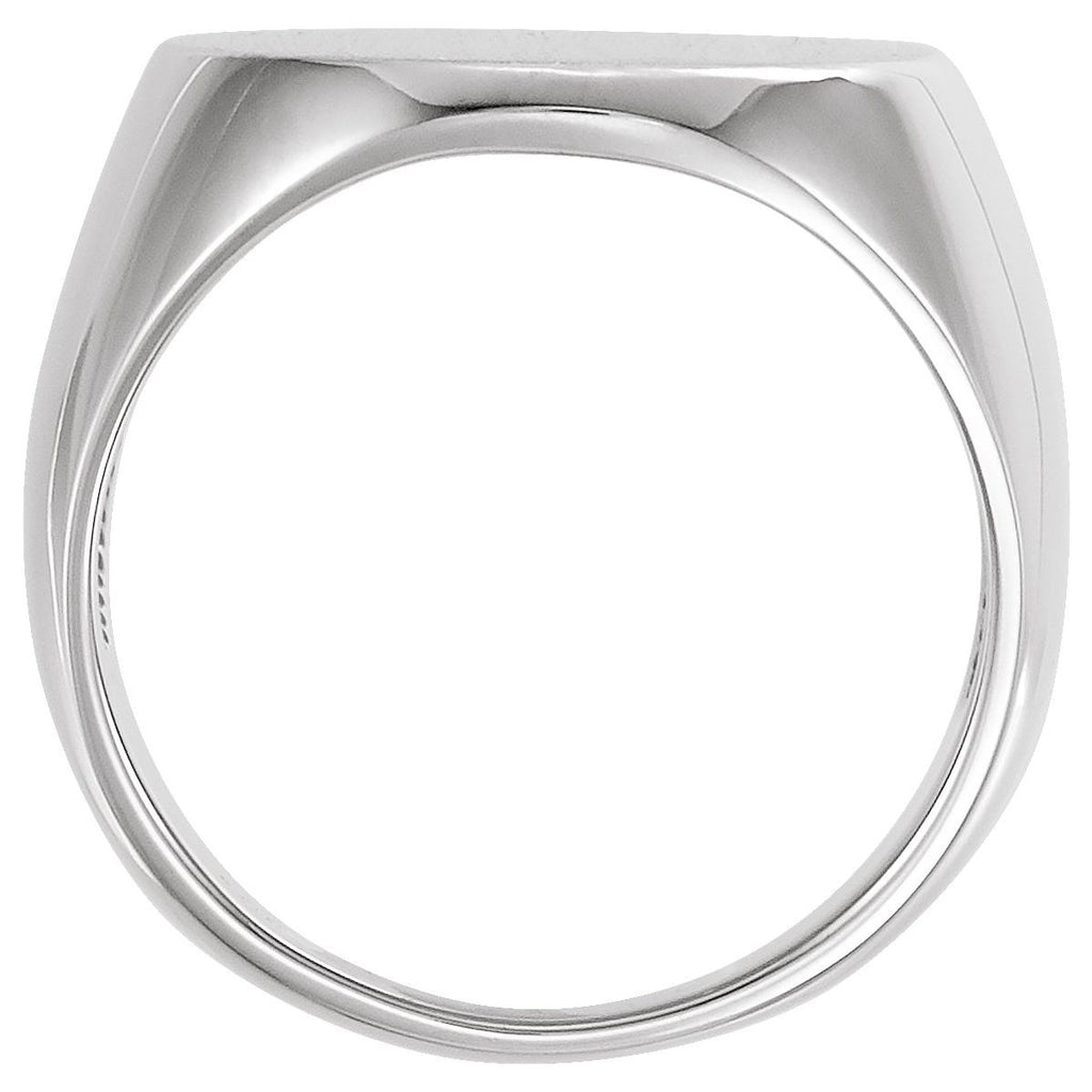 27x19 mm Oval Signet Ring