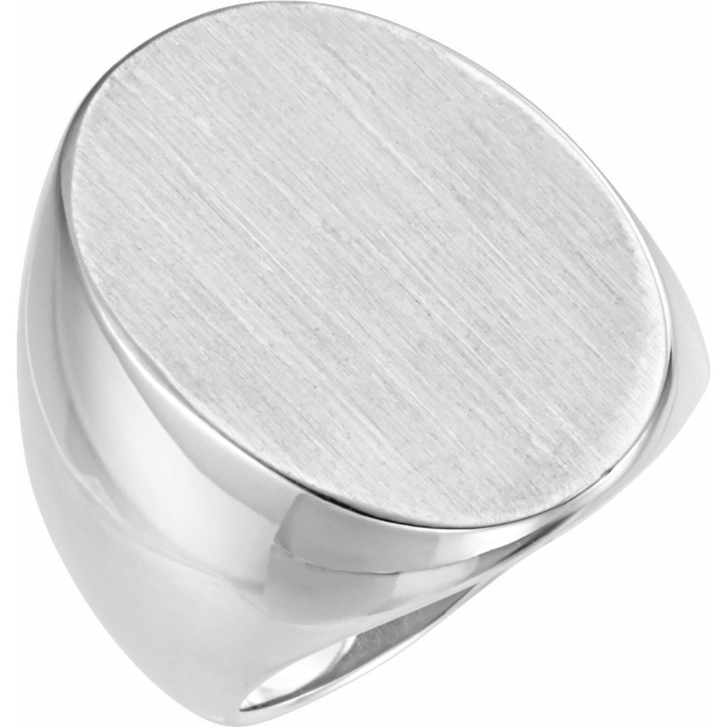 27x19 mm Oval Signet Ring