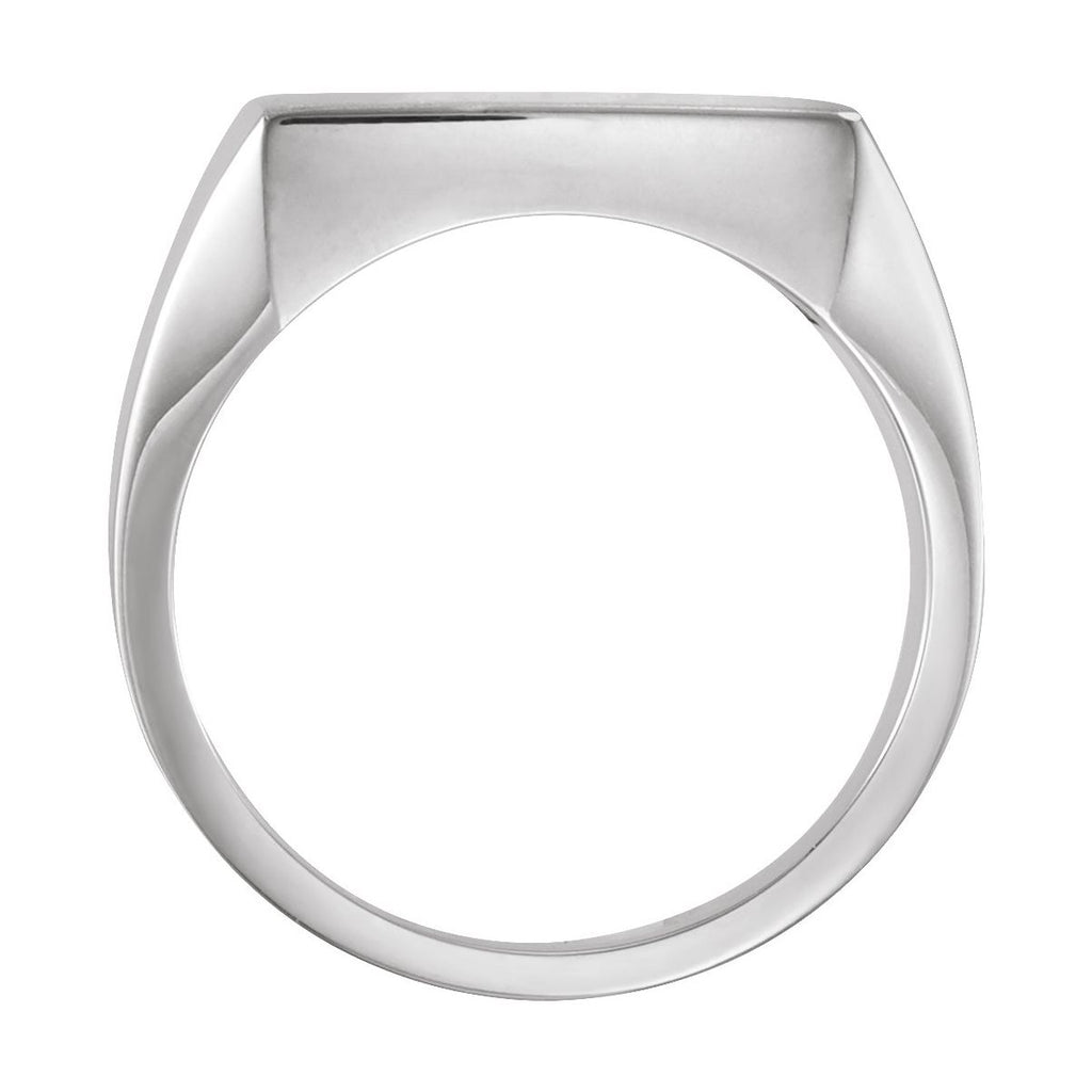 Men's 18 mm Square Signet Ring