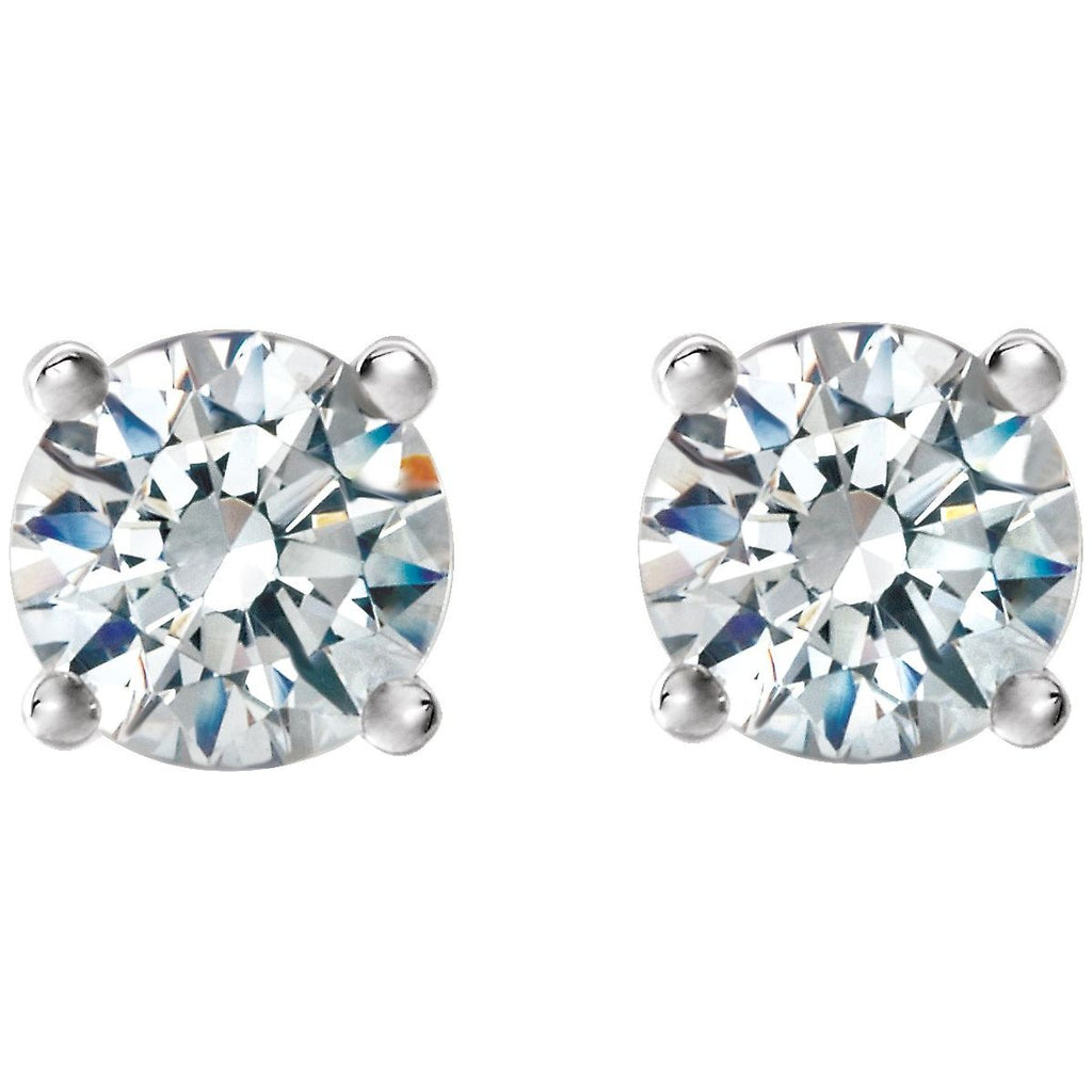 1 1/2 CTW Natural Diamond Cocktail-Style Earrings in 14k white gold