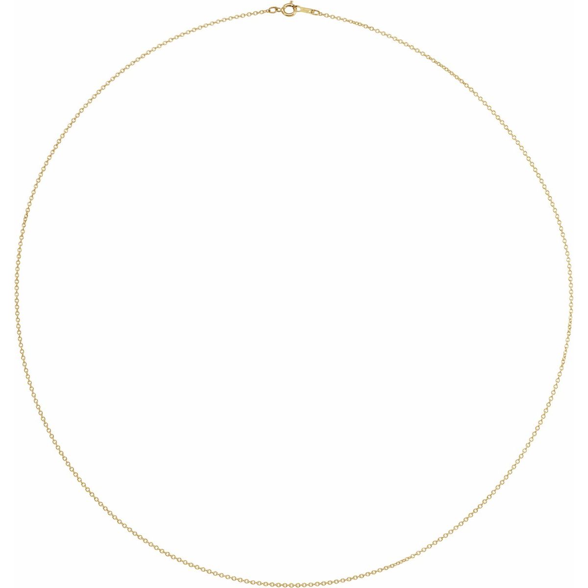 1 mm Cable Chain in 14k yellow gold