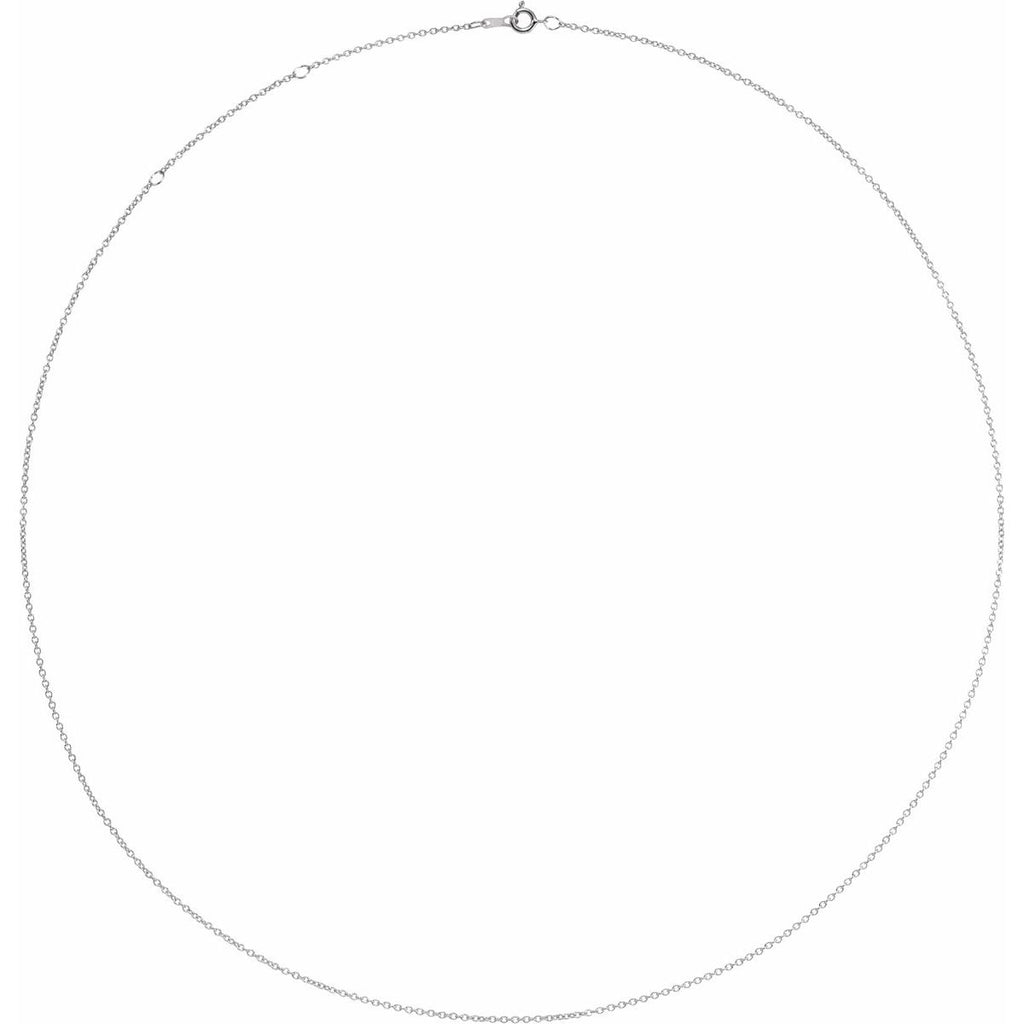 1 mm Adjustable Cable Chain in platinum