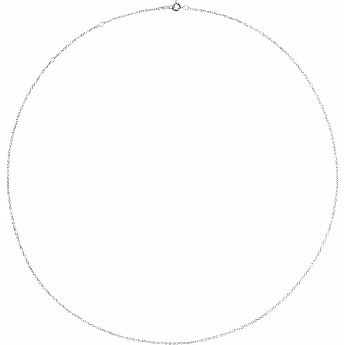 1 mm Adjustable Cable Chain in platinum
