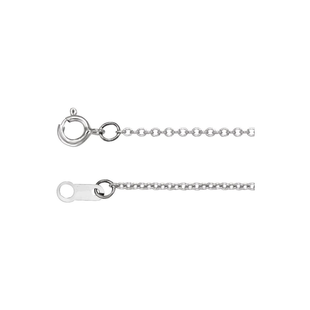 1 mm Cable Chain in platinum