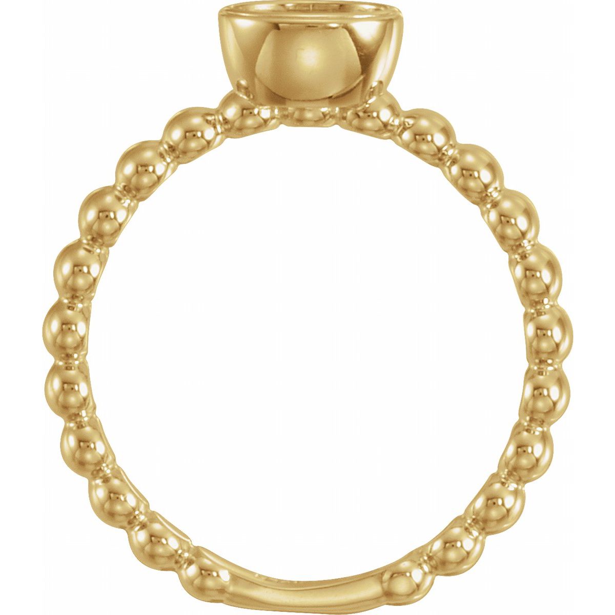 .05 CTW Natural Diamond Family Stackable Ring in 14k yellow gold