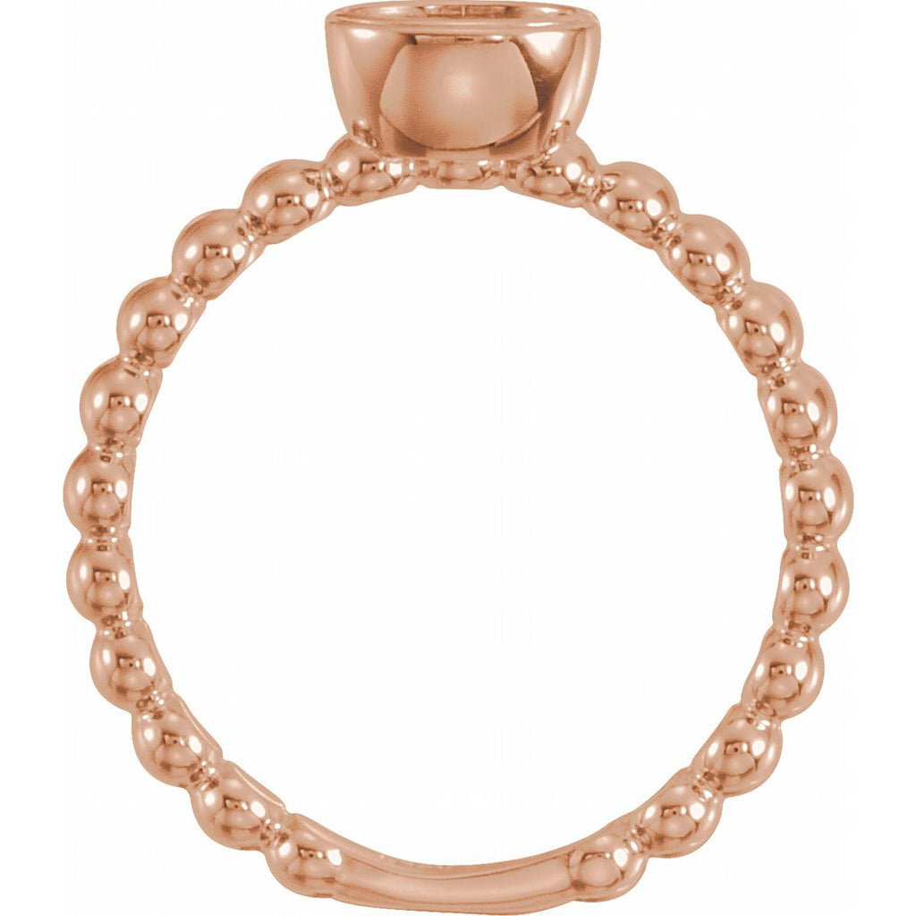 .05 CTW Natural Diamond Family Stackable Ring in 14k rose gold