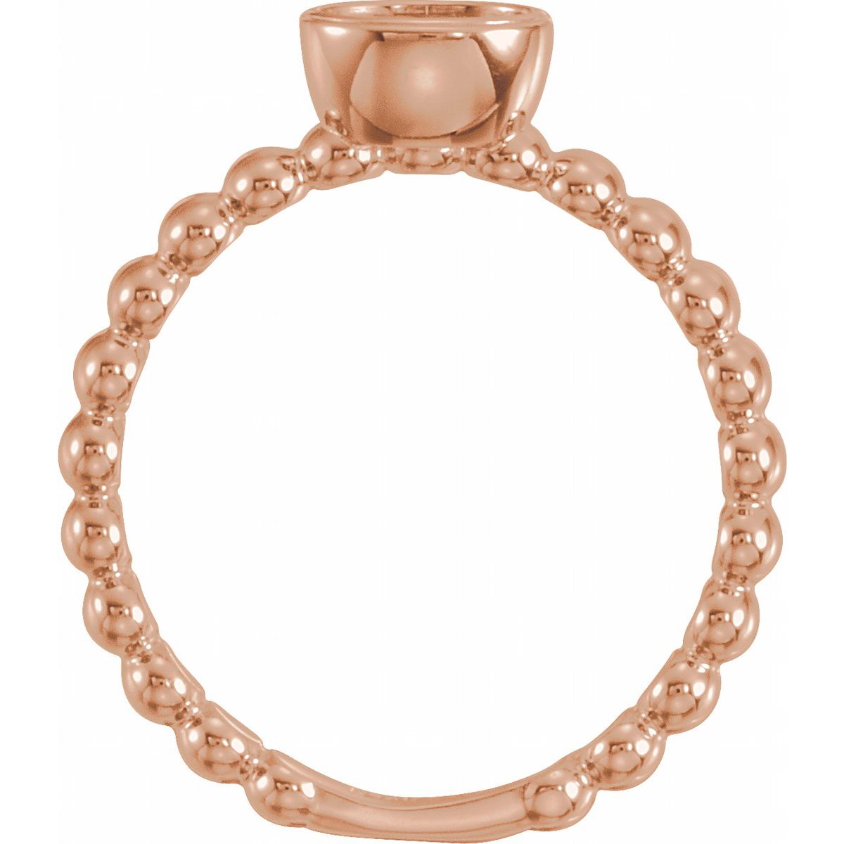 .05 CTW Natural Diamond Family Stackable Ring in 14k rose gold