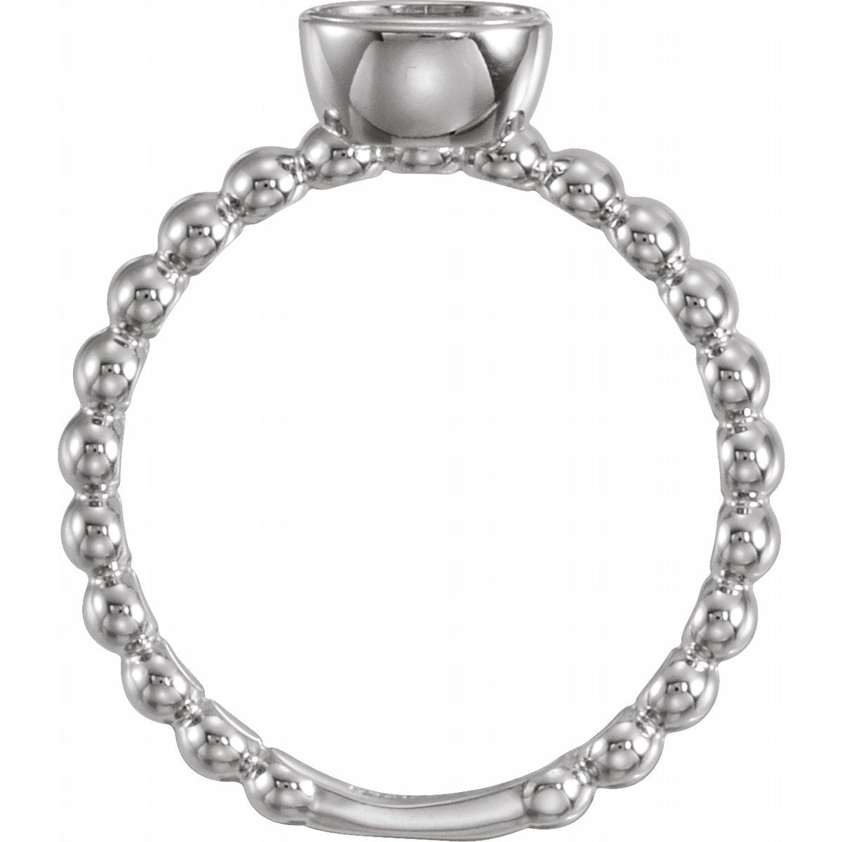 .05 CTW Natural Diamond Family Stackable Ring in 14k white gold