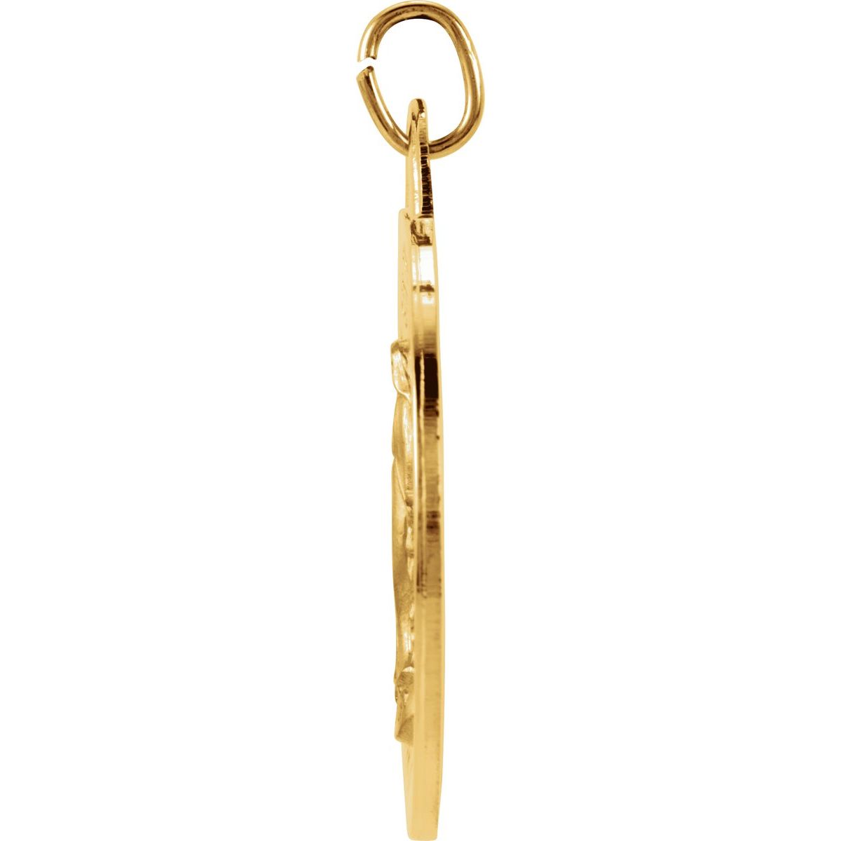25 mm Miraculous Medal in 14k yellow gold