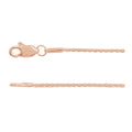 1 mm Wheat Chain in 14k rose gold