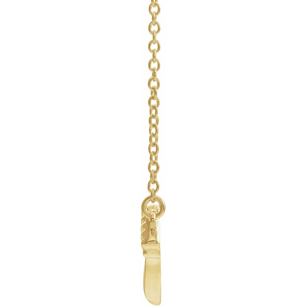 Claddagh Necklace in 14k yellow gold