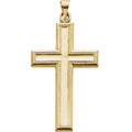 38x23.5 mm Cross Pendant in 14k yellow gold