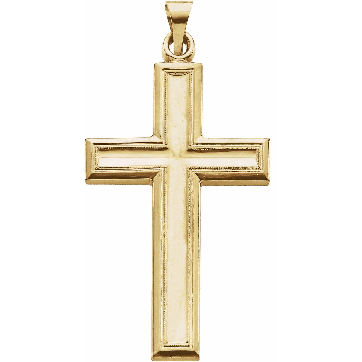 38x23.5 mm Cross Pendant in 14k yellow gold