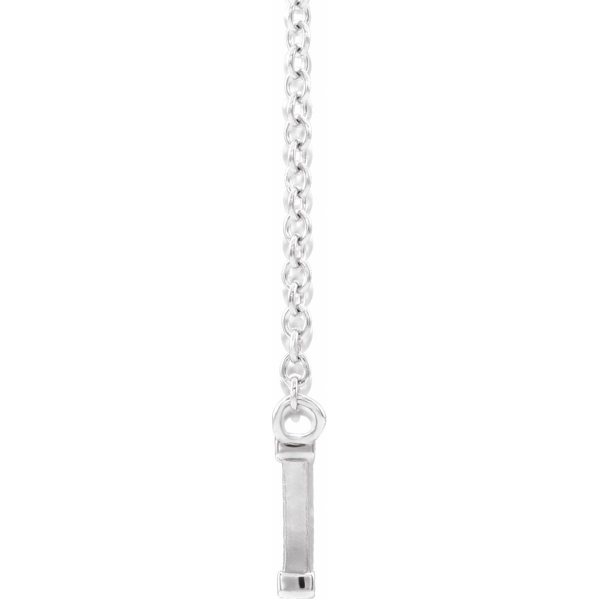 God Is Greater Than The Highs & Lows Necklace in 14k white gold