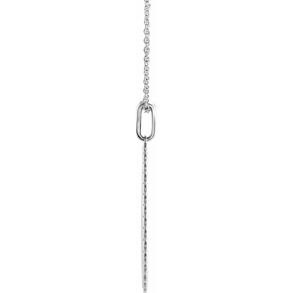 Trust in The Lord Necklace in 14k white gold
