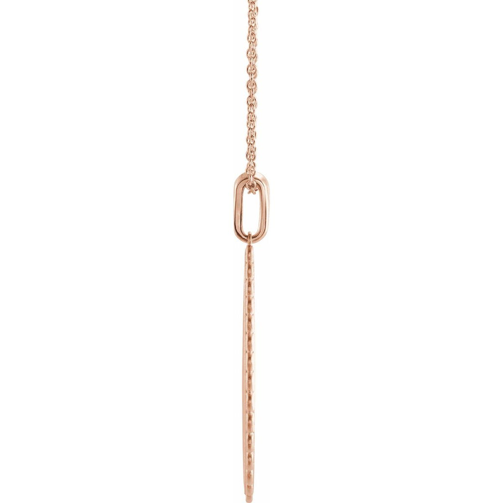 Trust in The Lord Necklace in 14k rose gold