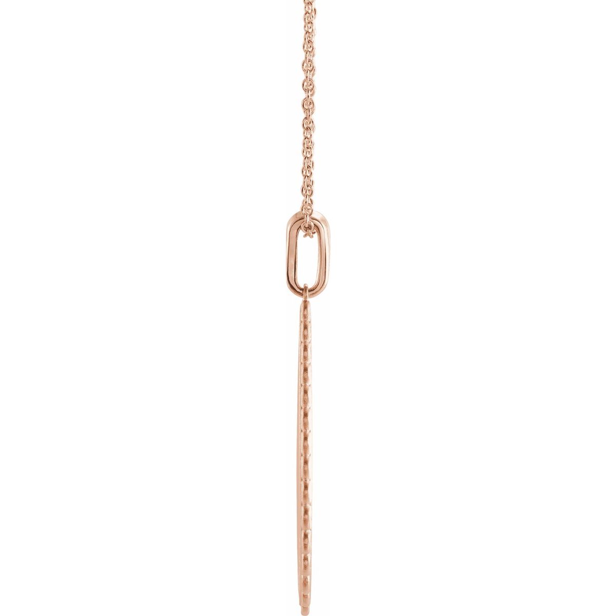 Trust in The Lord Necklace in 14k rose gold