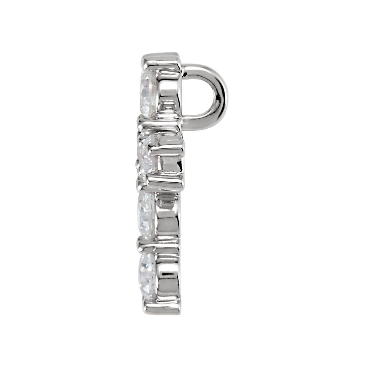 1 1/6 CTW Natural Diamond Cross Pendant