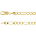 4 mm Figaro Chain in 14k yellow gold
