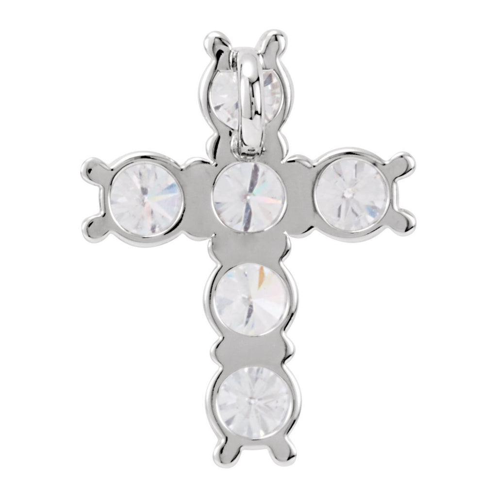 1 1/6 CTW Natural Diamond Cross Pendant