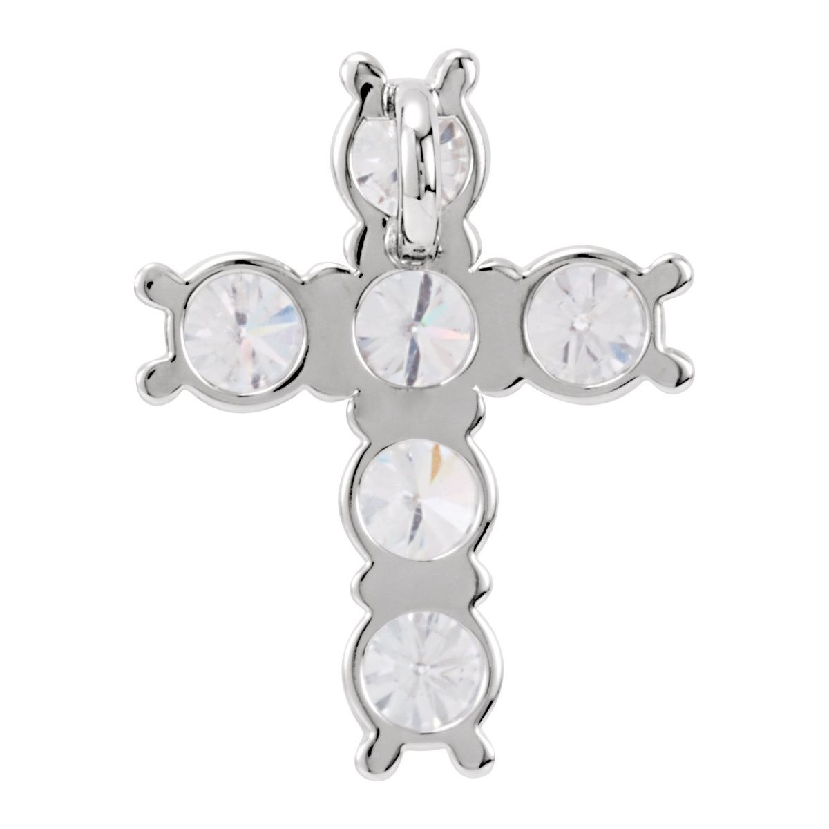 1 1/6 CTW Natural Diamond Cross Pendant