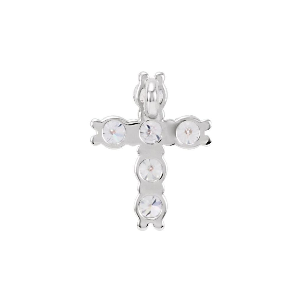 9/10 CTW Lab-Grown Diamond Pendant in 14k white gold