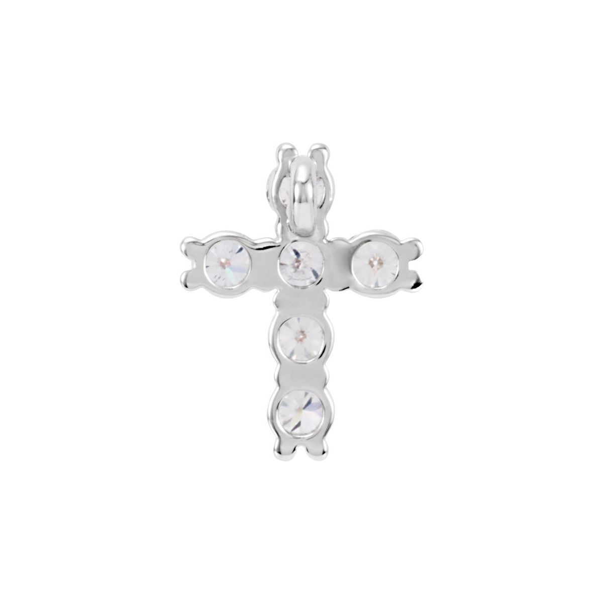 9/10 CTW Lab-Grown Diamond Pendant in 14k white gold