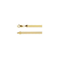 3.8 mm Flexible Herringbone Chain in 14k yellow gold