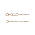 1 mm Diamond-Cut Cable Chain in 14k rose gold