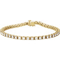 4 3/4 CTW Lab-Grown Diamond Line Bracelet in 14k yellow gold