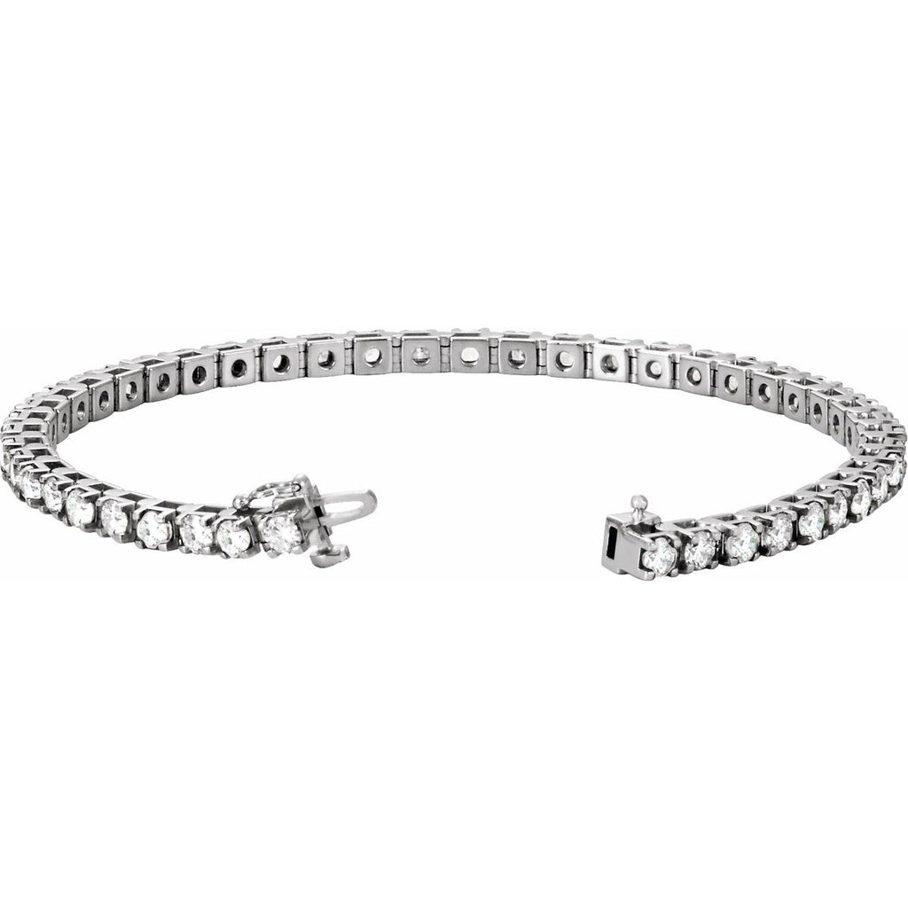 4 3/4 CTW Lab-Grown Diamond Line Bracelet in 14k white gold