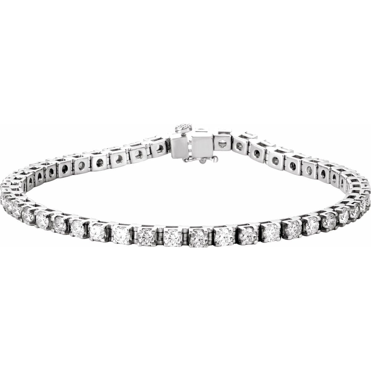 Lab-Grown Ruby & 2 3/8 CTW Lab-Grown Diamond Line Bracelet