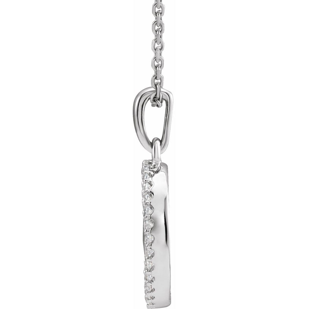 1/5 CTW Natural Diamond Tree Of Life Necklace in 14k white gold