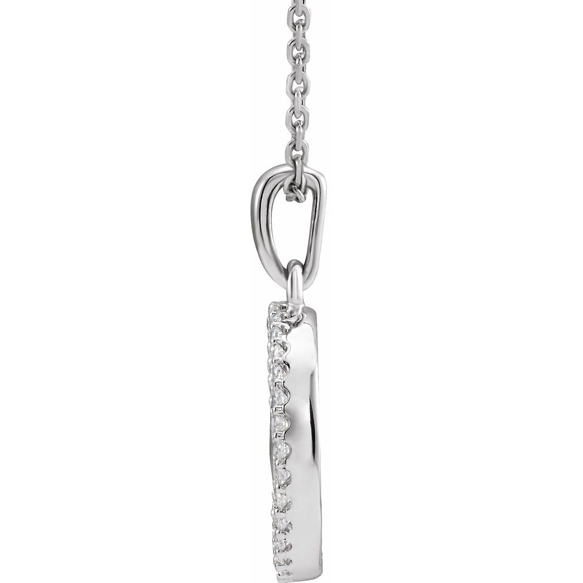 1/5 CTW Natural Diamond Tree Of Life Necklace in 14k white gold