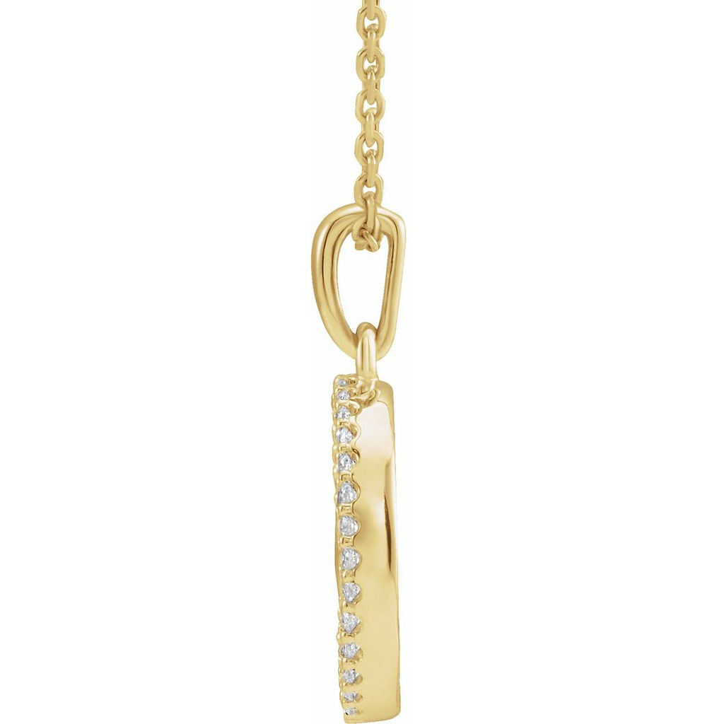 1/5 CTW Natural Diamond Tree Of Life Necklace in 14k yellow gold