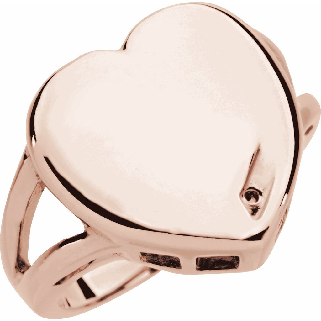 Engravable Family Heart Ring